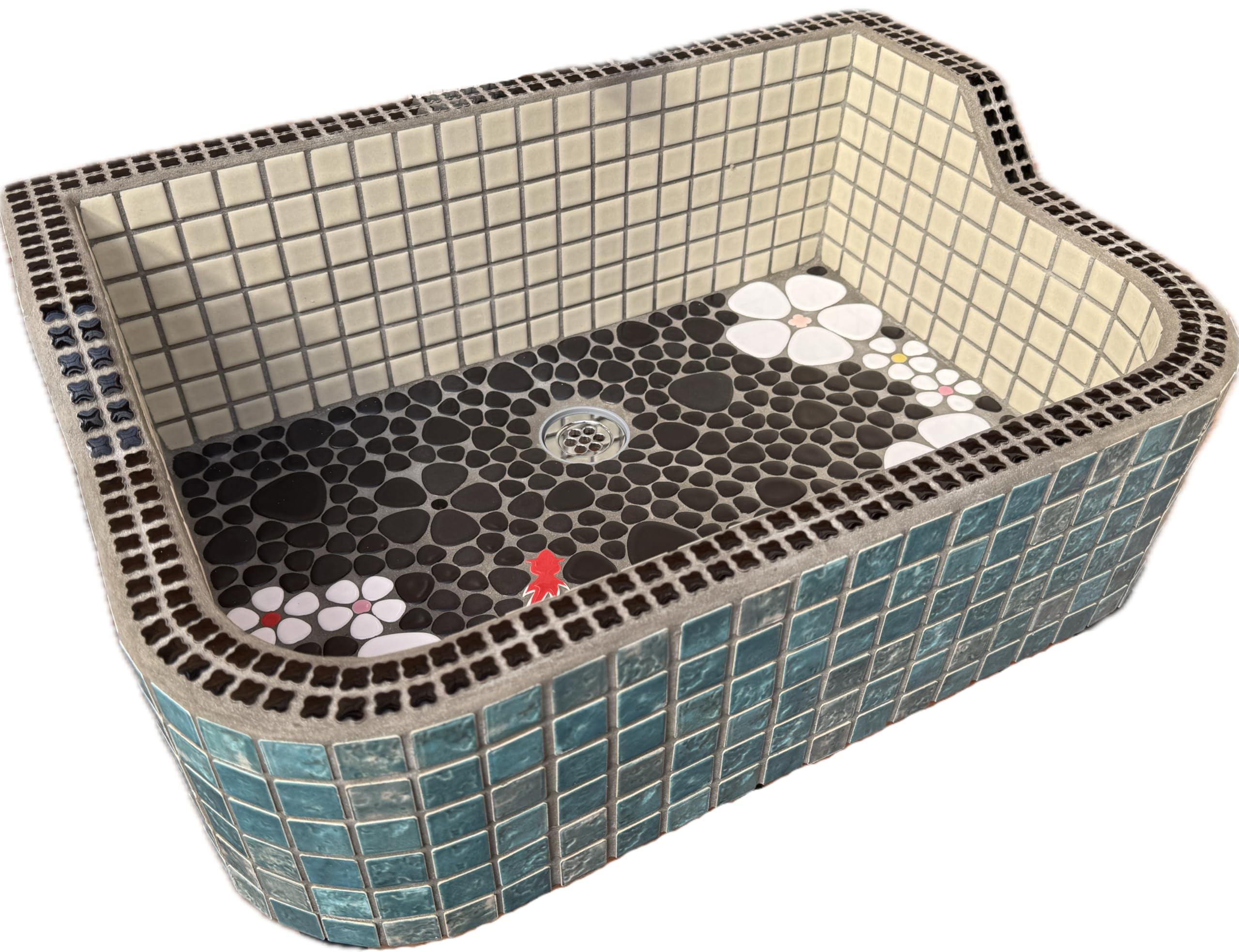 Amazon.co.jp: 作善堂 ガーデンシンク タイルシンク ガーデンパン 屋外