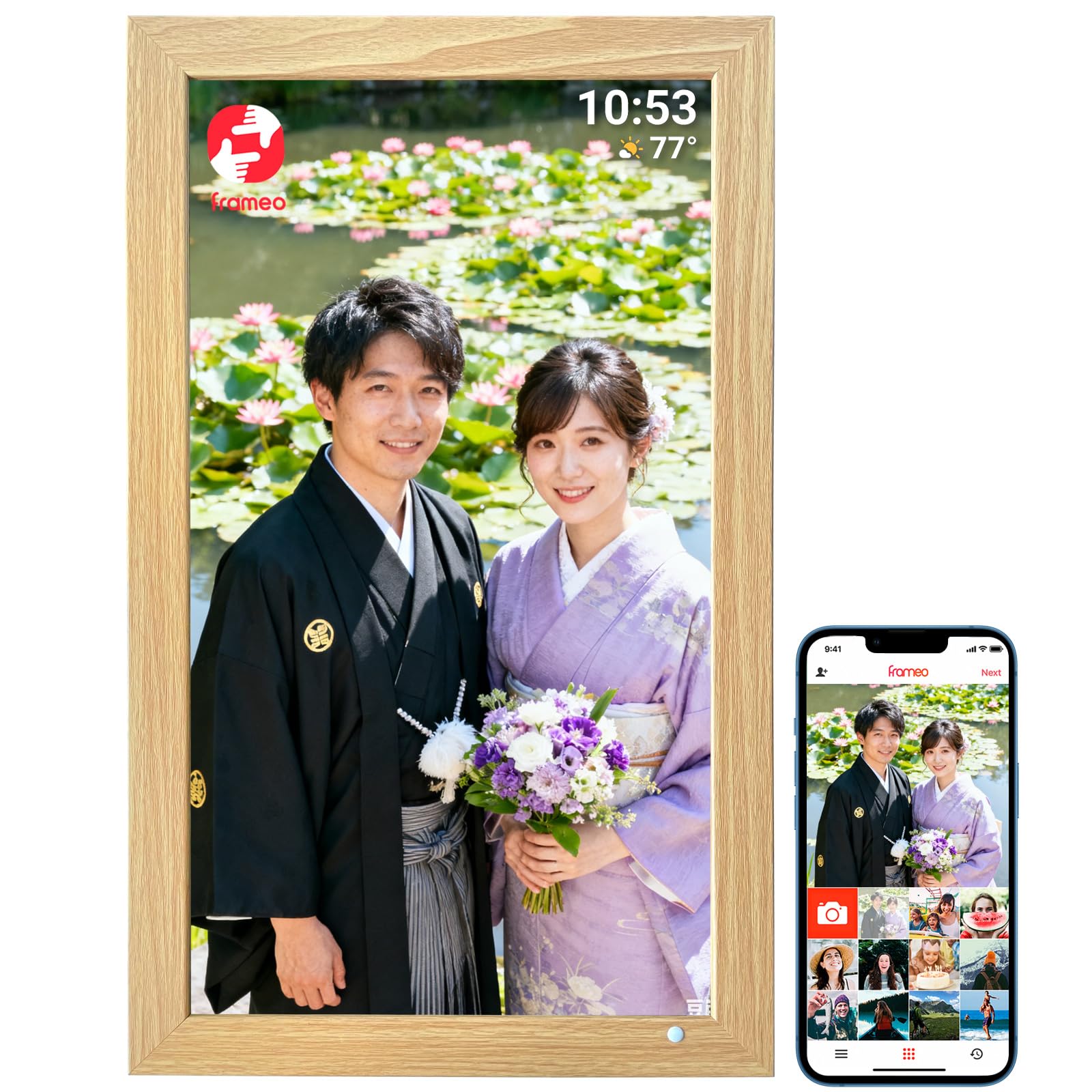 Amazon.co.jp: 21.5インチ FRAMEOデジタルフォトフレーム 1920x1080 HD