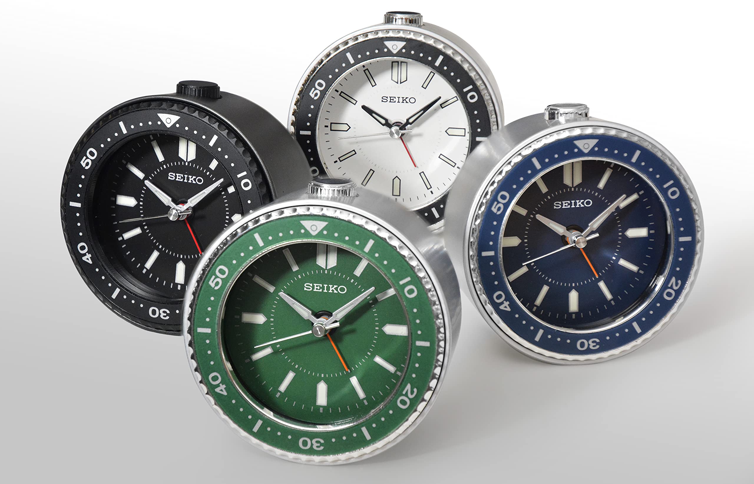 Amazon.com: Seiko Mai Bedroom Alarm Clock, Metallic Green : Home