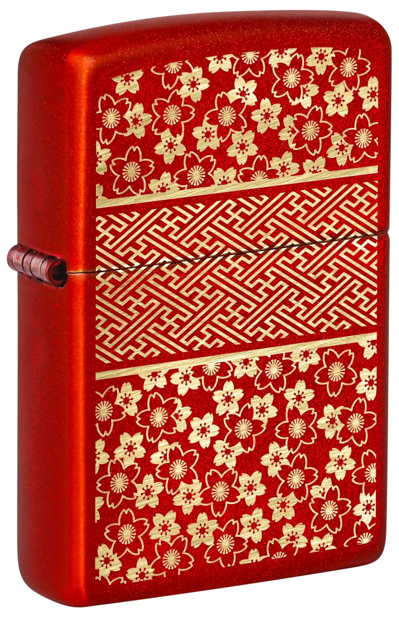 Amazon.com: Zippo ZPPO Asian Kimono Inspired Design Metallic Red 48493
