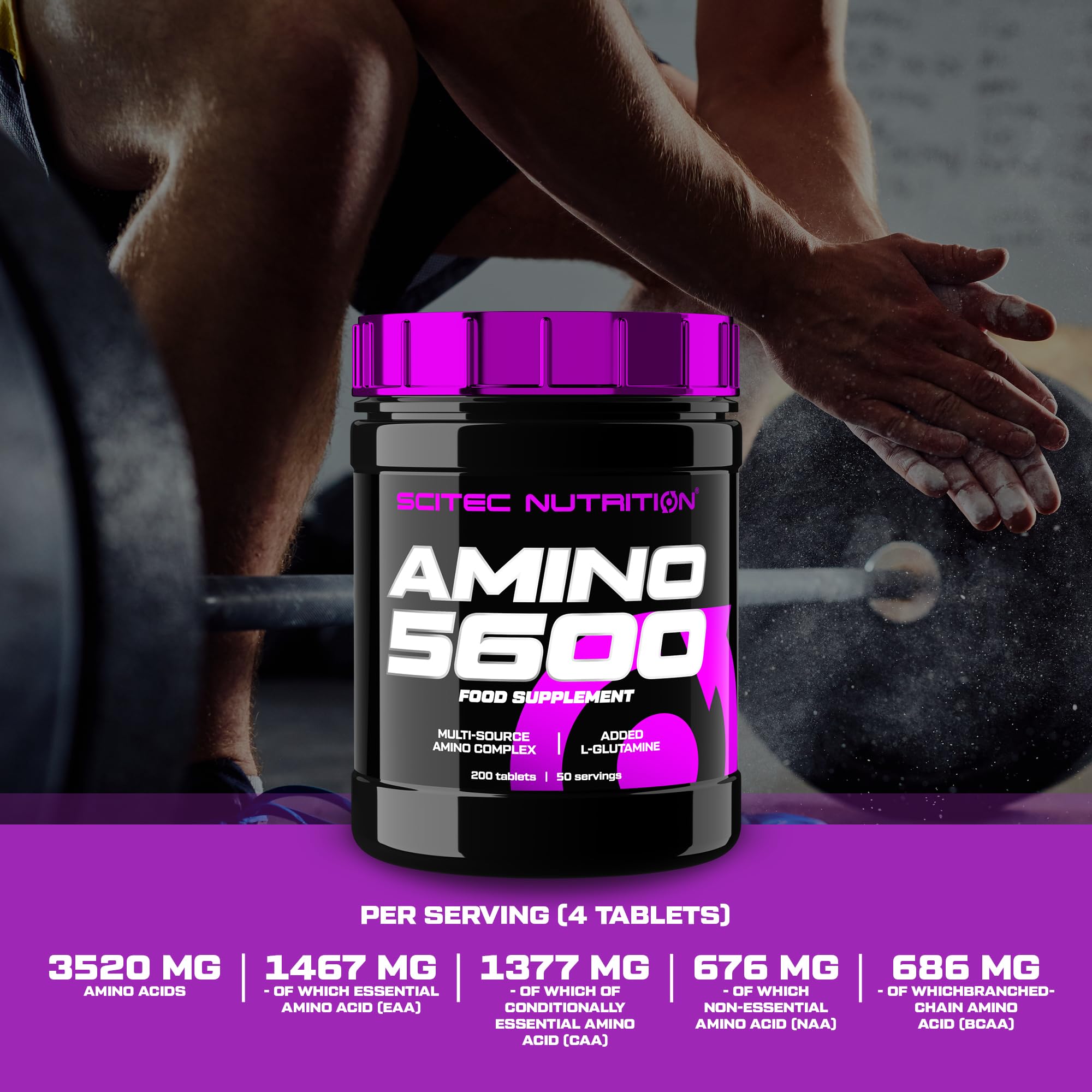 Scitec Nutrition Amino 5600 Tablets, Essential & BCAA Amino Acids