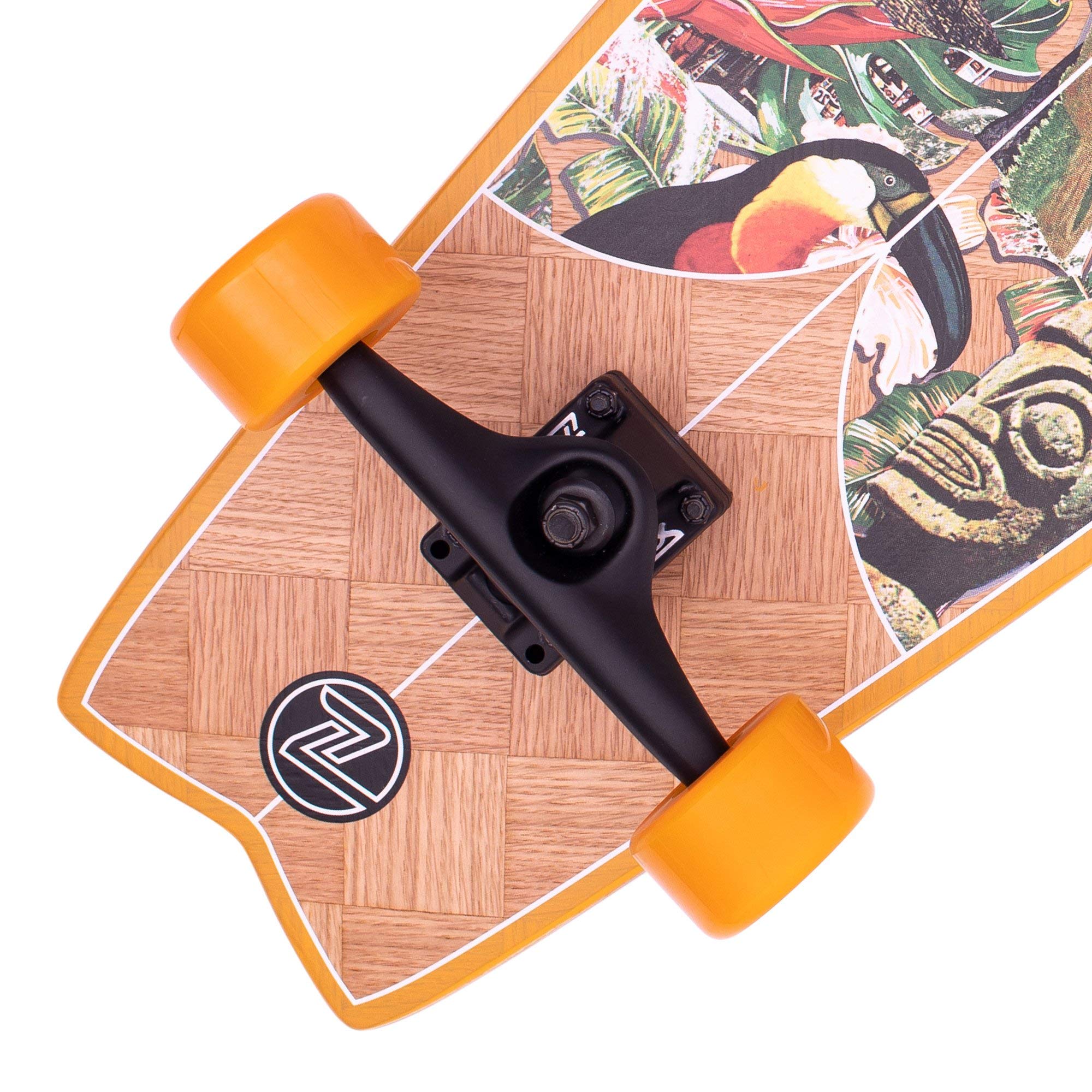 Amazon.com : Z-Flex Banana Train Surfskate Fish Longboard, Adults