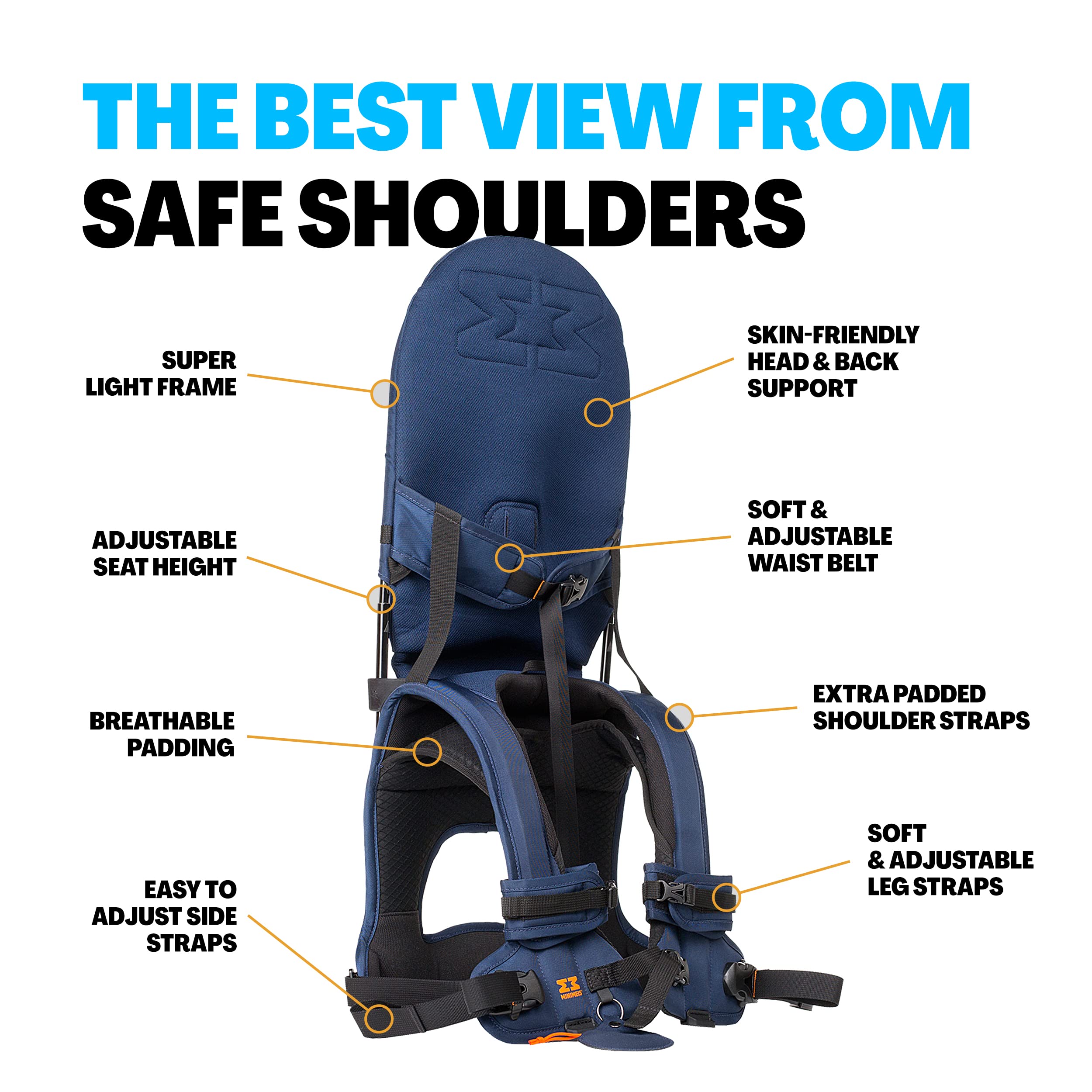 Amazon.co.jp: MINIMEIS G4 (ネイビー/ブラック) : ベビー＆マタニティ