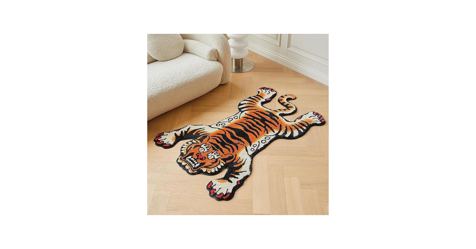 Amazon.com: 5x3.3 ft Tibetan Tiger Area Rug Tufted High Pile