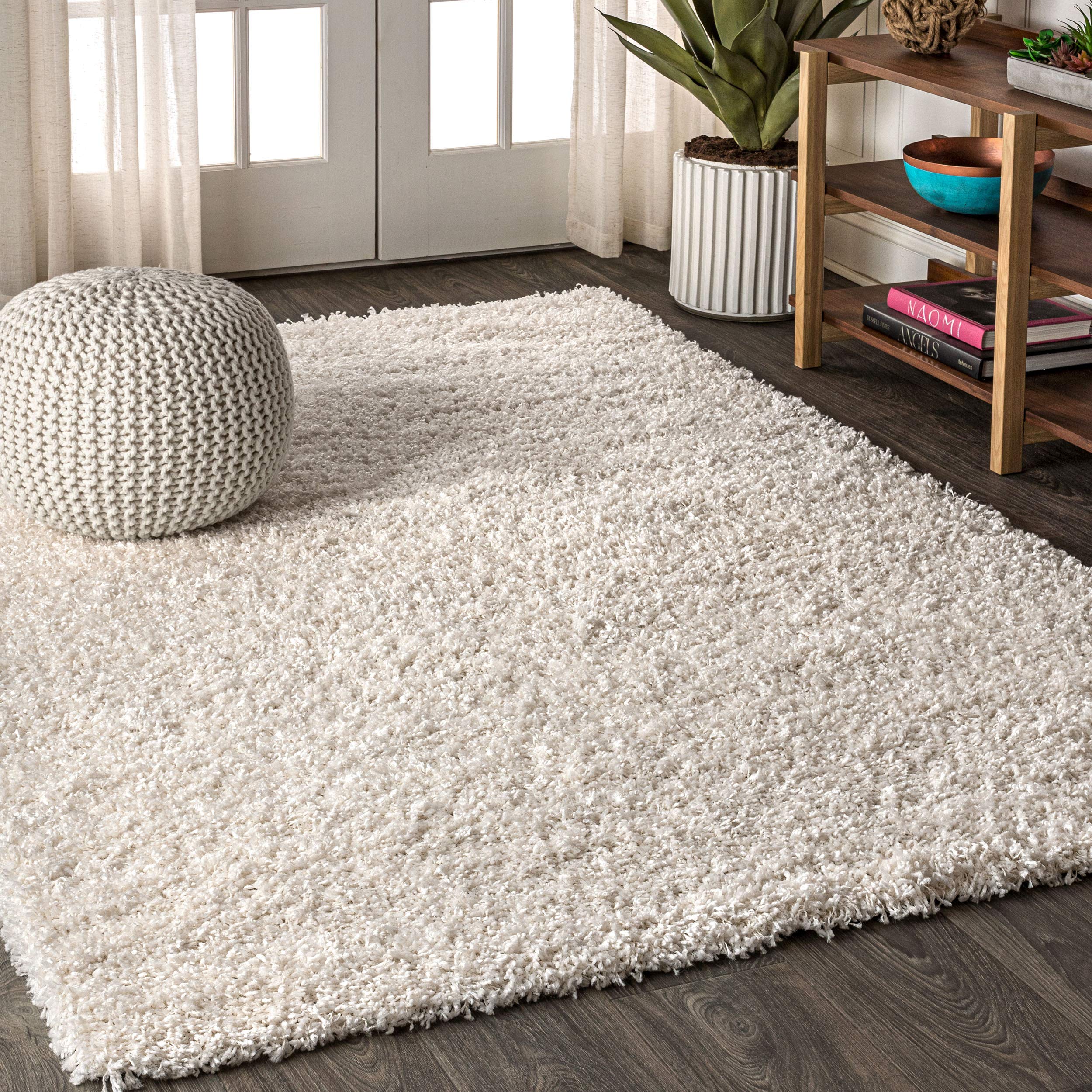Amazon.com: JONATHAN Y Mercer Shag Plush Cream Indoor Area Rug