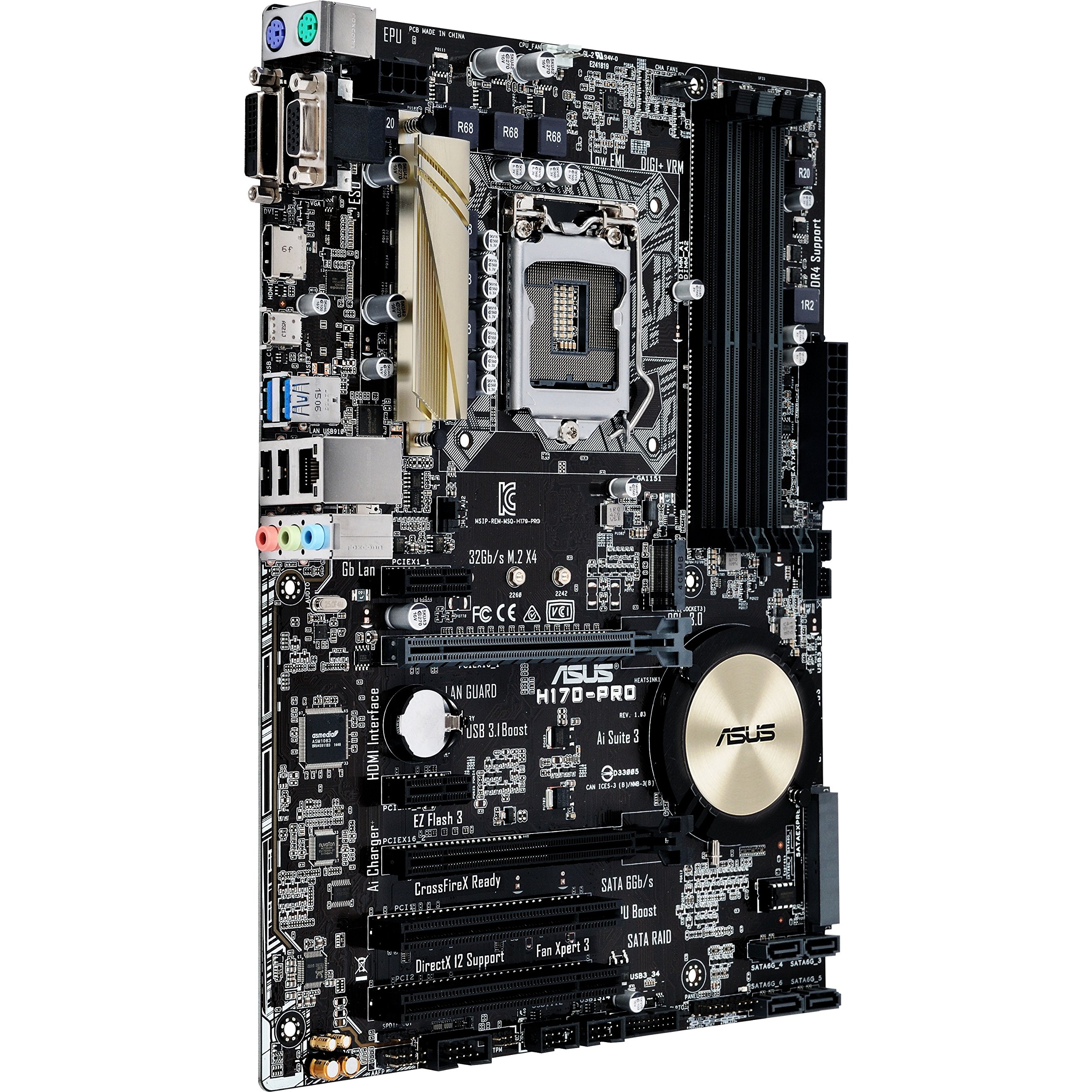 Amazon.com: ASUS Motherboard ATX - LGA1151 Socket - H170 H170-PRO