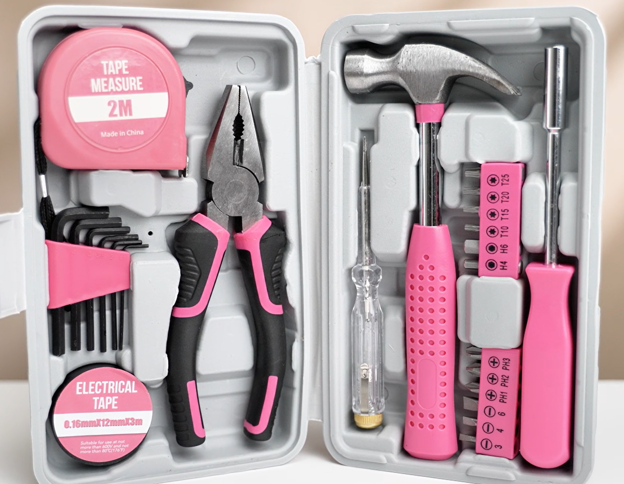 Amazon | Hi-Spec 工具セット 家庭用 ドライバー付き レディース向け