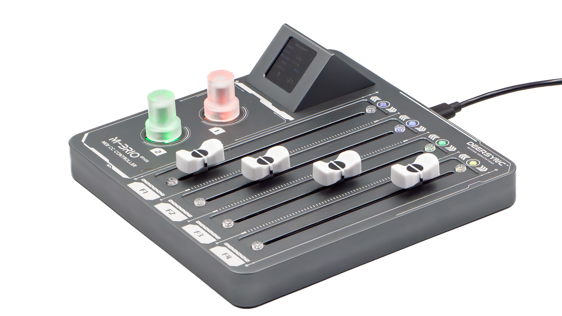 Amazon.com: Deersync M-BRIO-4FADE 4 Faders MIDI CC Controller