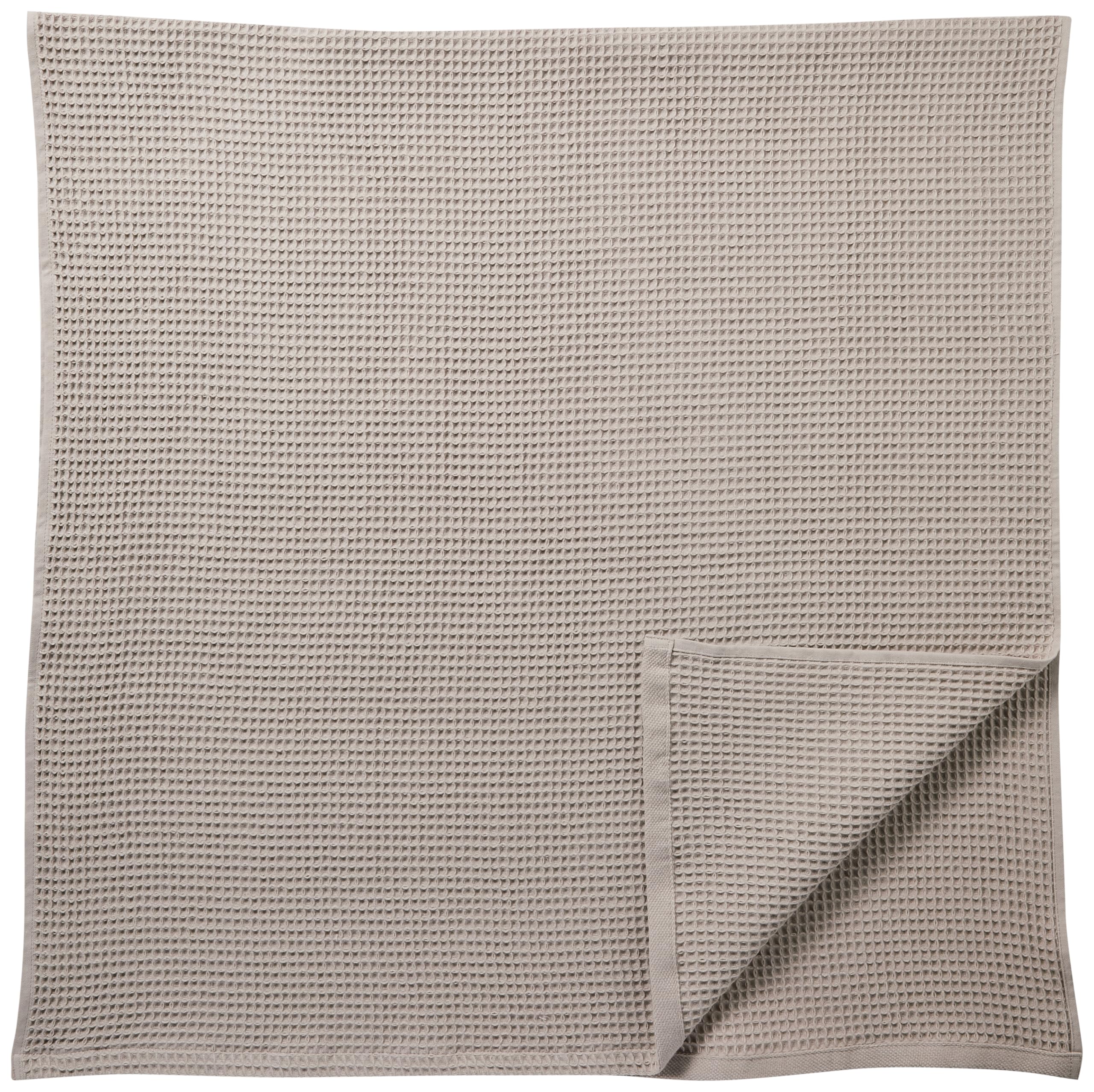 Amazon｜無印良品 ワッフル織り大判バスタオル・ライトグレー 2枚組 70