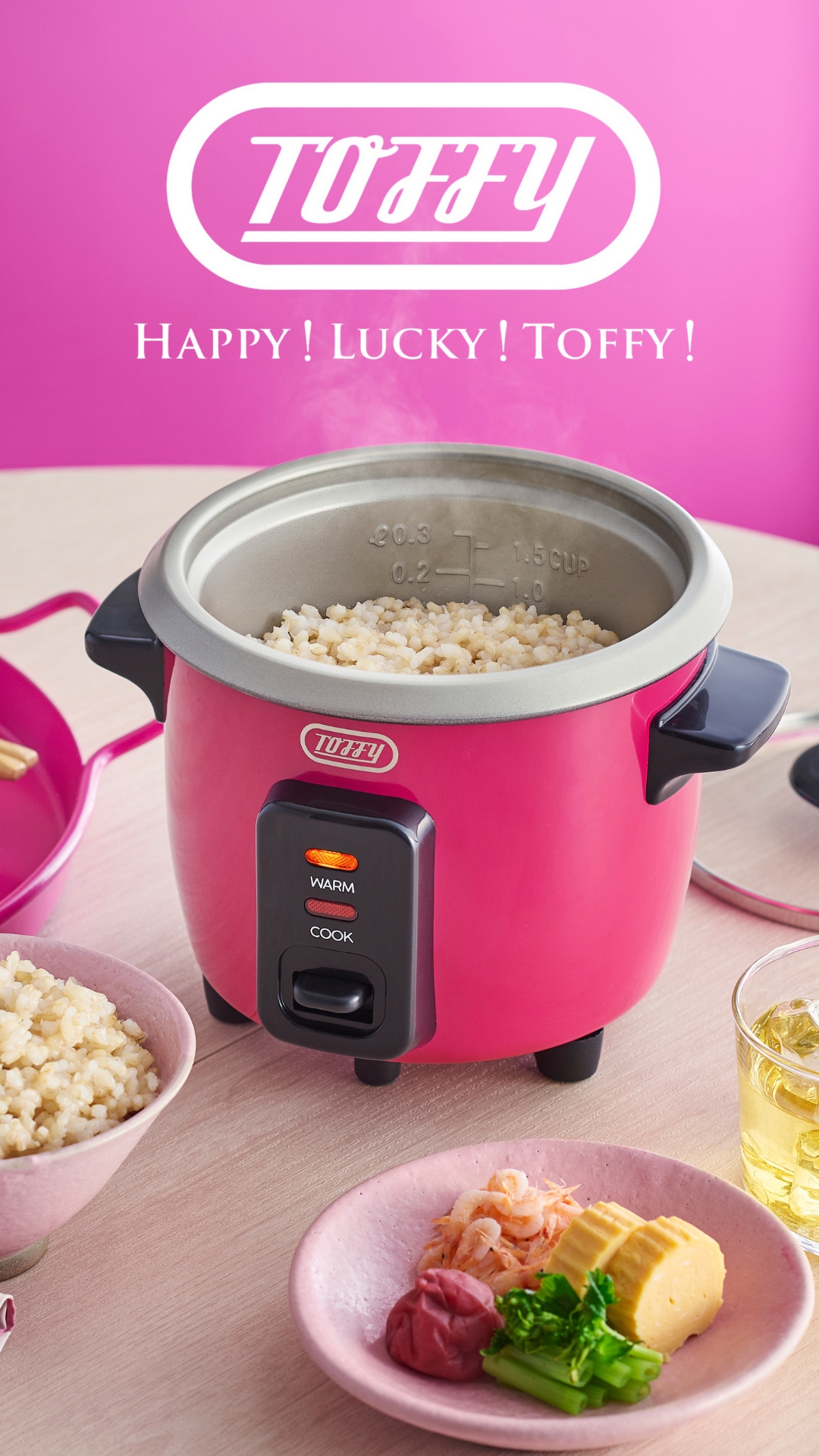 Amazon | 【Toffy/トフィー】 ミニ炊飯器 K-HRC1 コンパクト 0.5~1.5合