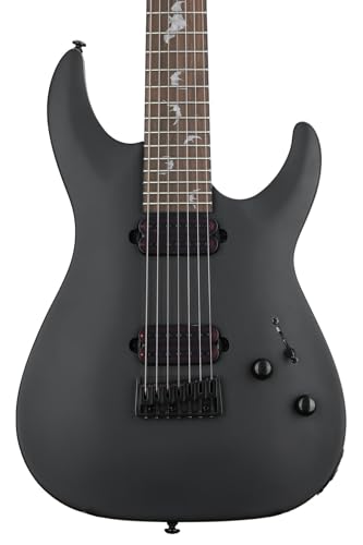 Amazon.com: Schecter Damien-7 SBK Electric Guitar - Satin Black