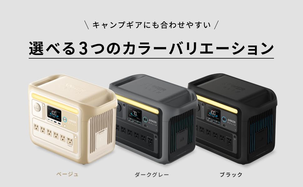 Amazon.co.jp: Anker Solix C1000 Portable Power Station ポータブル