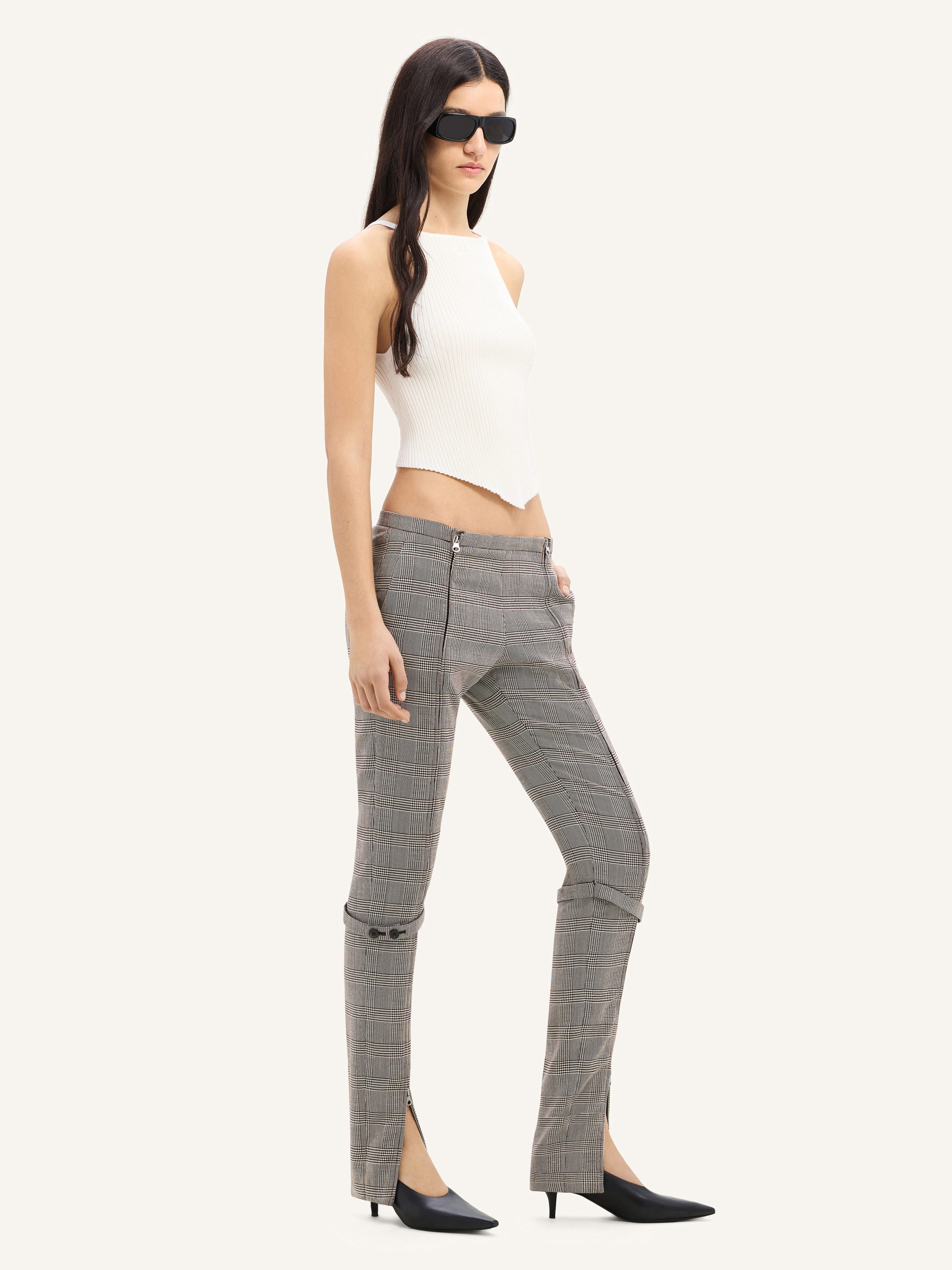 POINTY RIB KNIT TANK TOP - courrèges