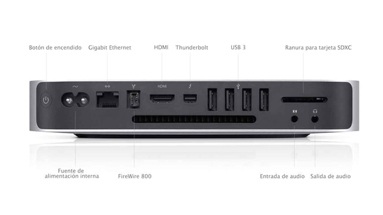 Mac Mini Intel i5 Dual Core 2.5Ghz + 256 GB SSD de almacenamiento