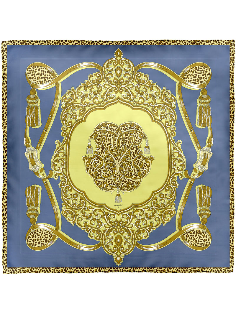 シルクスカーフ65＞ タッセルレオパード – manipuri