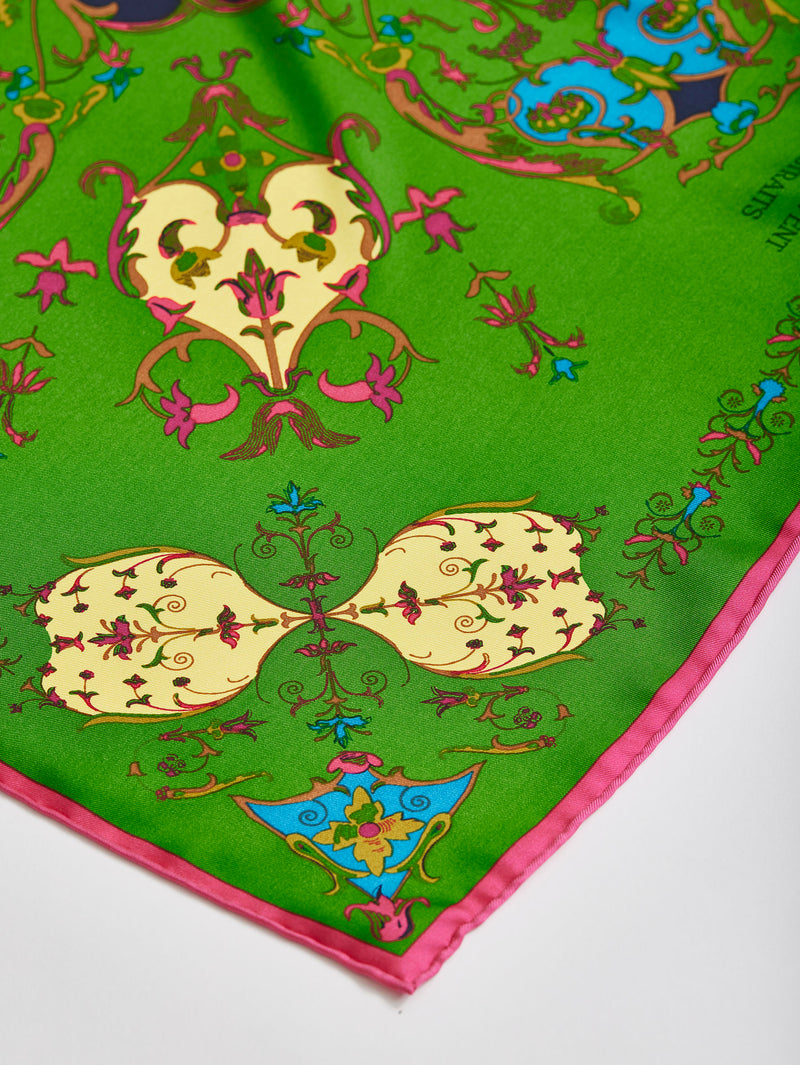 シルクスカーフ88＞オーナメント花柄 – manipuri