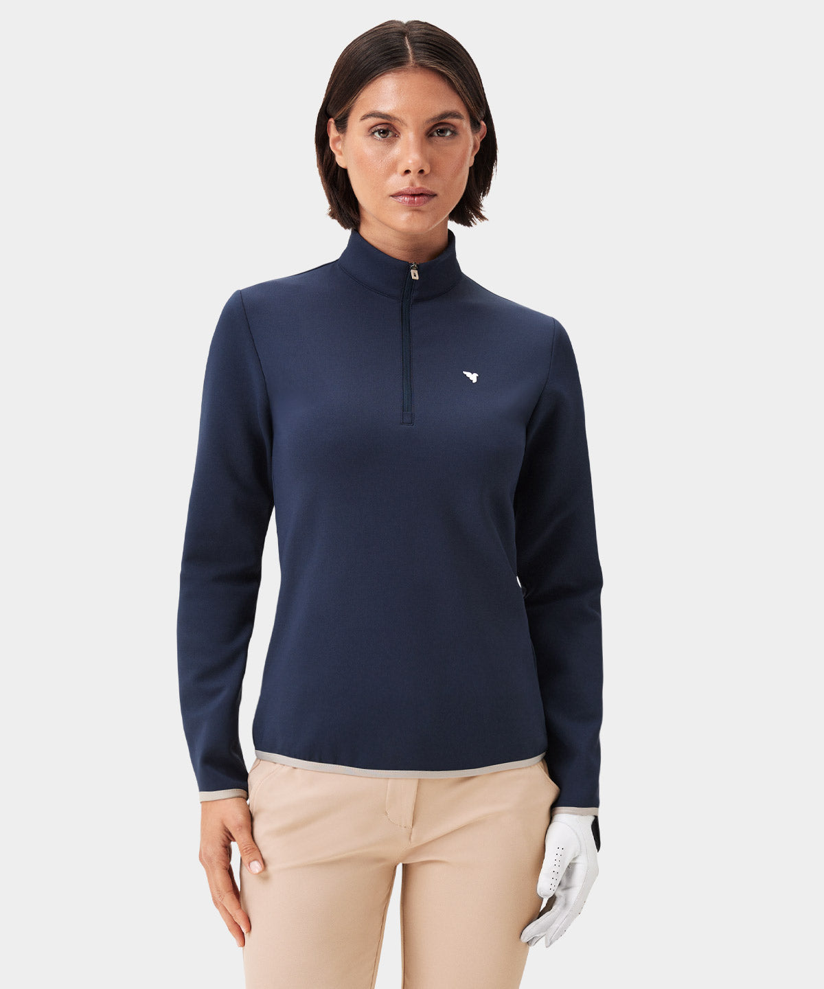Women's Dark Blue Therma Quarter Zip - Macade Golf