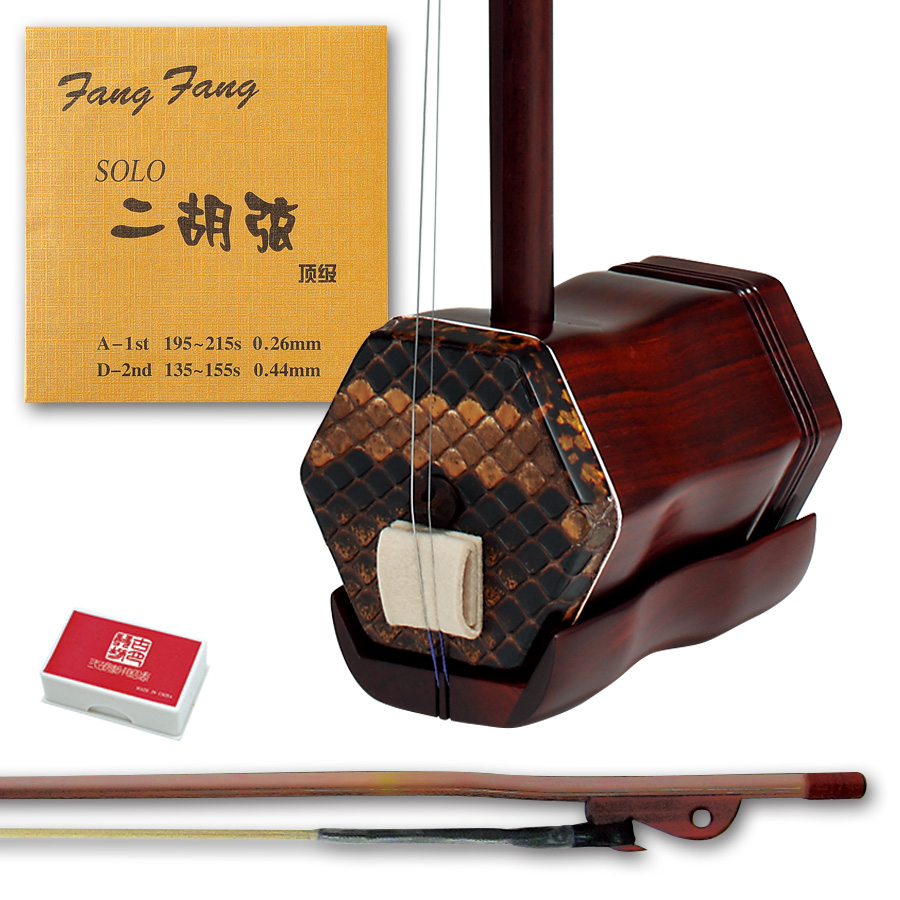 良品】二胡 彩雲 ER-400 ケース付 入門用 中国楽器 弓・付属品一式