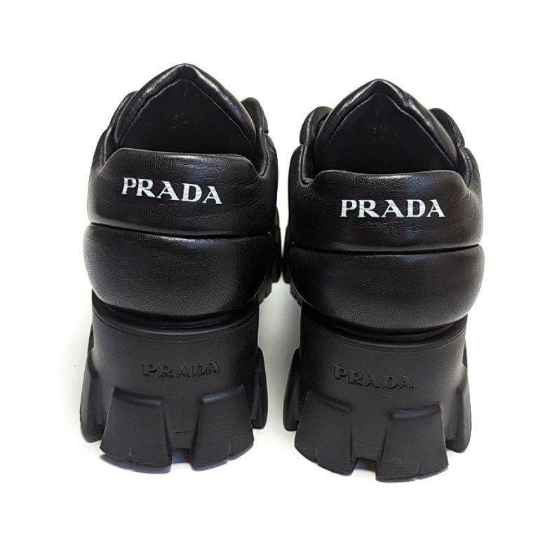 新品そっくりさん⭐PRADAプラダ モノリス ナッパレザー スニーカー 37