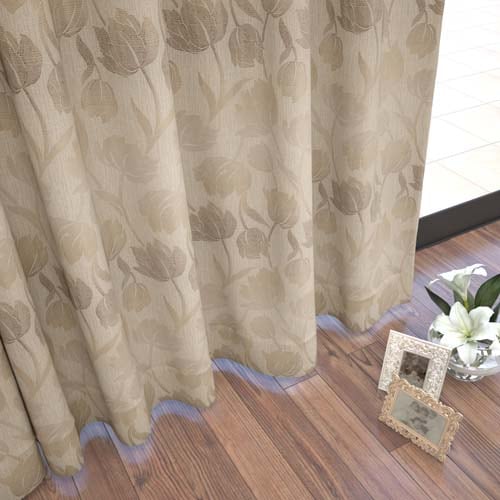 オーダー】遮光3級裏地付 エレガンス 花柄の形状記憶付 CJ34423