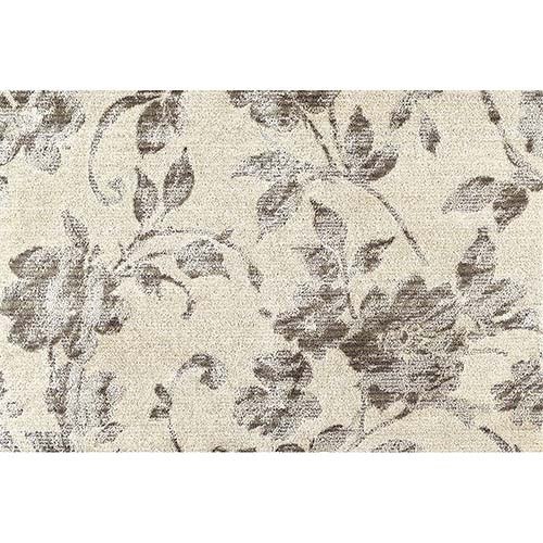 段通 かなり汚れてます。 花と鳥の刺繍 グレーのラグ 段通 かなり汚れ