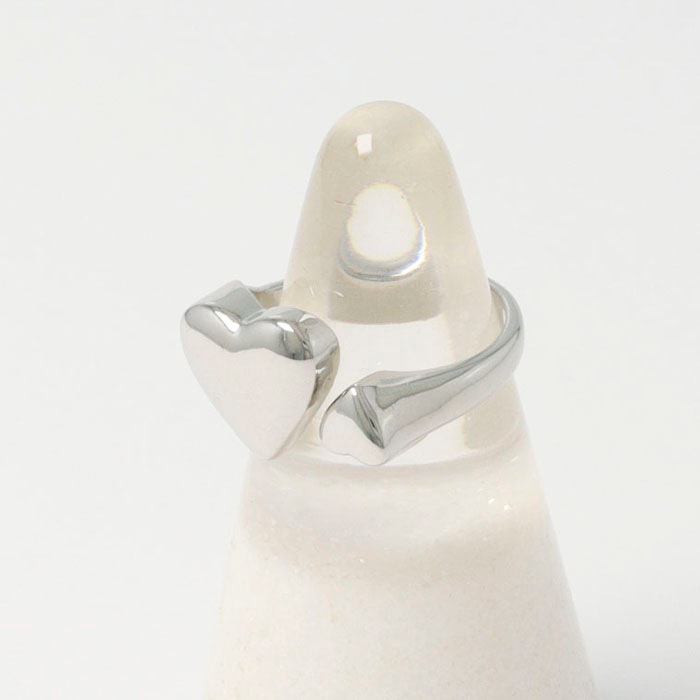 フォークリング 13号 ダブルハート メタル | リング,ハート | Mignon