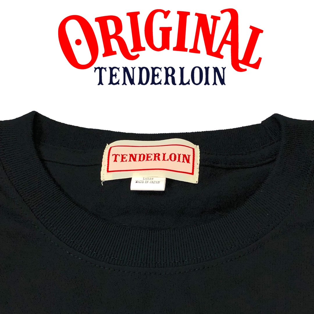 TENDERLOIN LOGO T-SHIRTS 5.6oz PREMIUM COTTON 100% BLACK | T-SHIRT