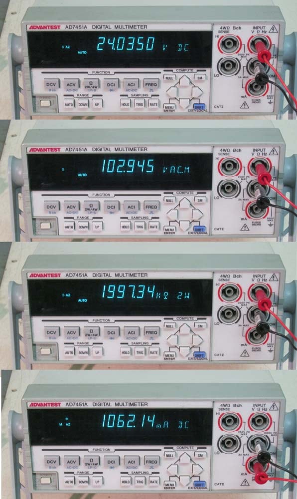 動作良好 ADVANTEST AD7451A デジタルマルチメーター 7461A/7461P