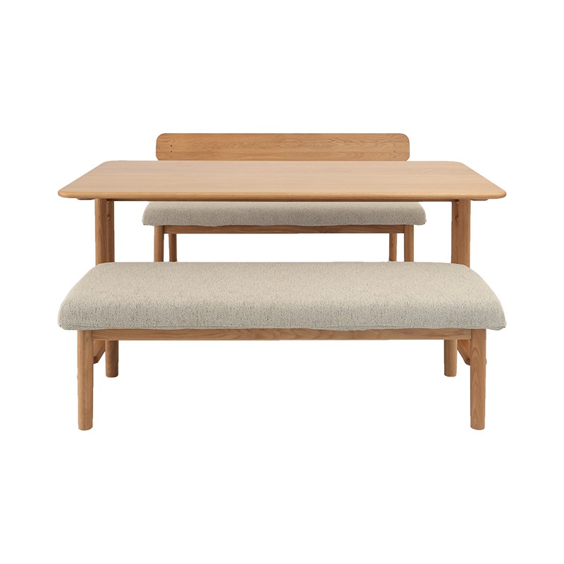 ダイニングセット ファミリア165DT 背付ベンチ140 ベンチ140【大型商品