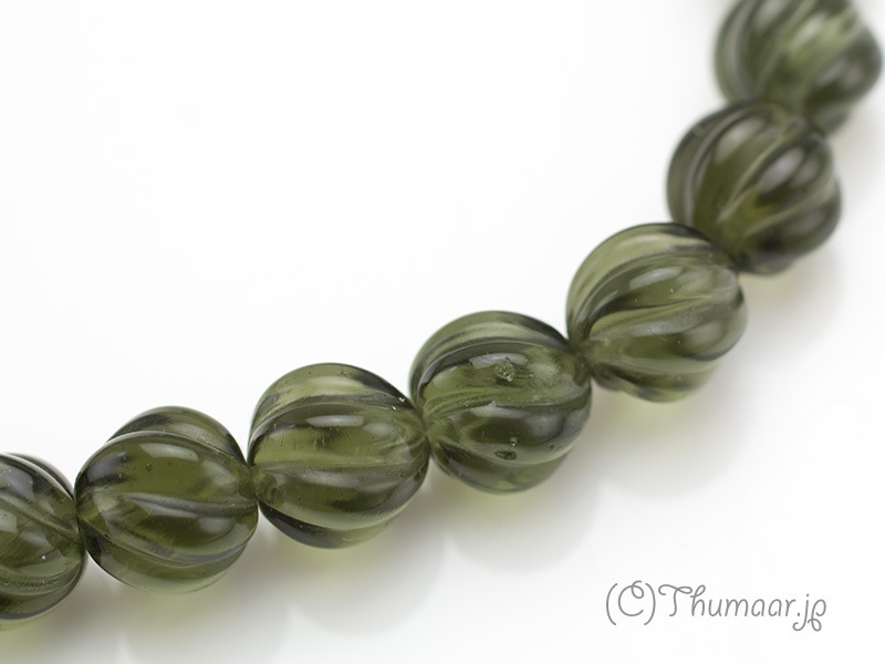 鑑別書付き・モルダバイトのブレスレット【8-9mm】｜パワーストーンの