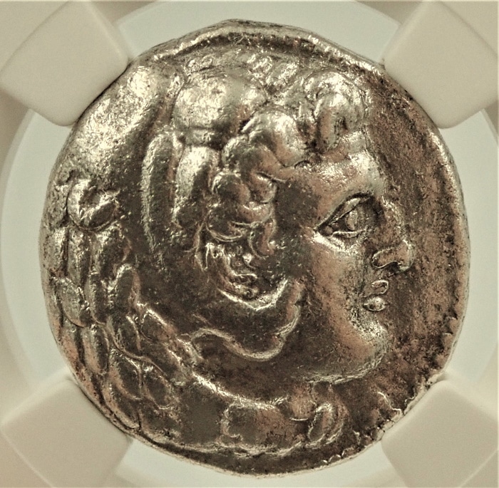 古代マケドニア、アレキサンダー大王のテトラドラクマ銀貨