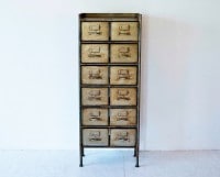 journal standard Furniture | GUIDEL 12 DRAWER CHEST WIDE SILVER