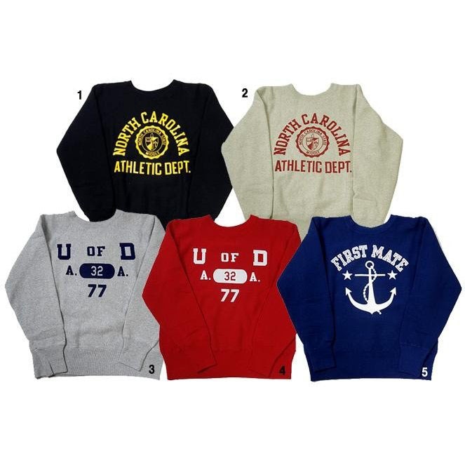 Champion チャンピオン 青タグ リバースウィーブ プリント スウェット