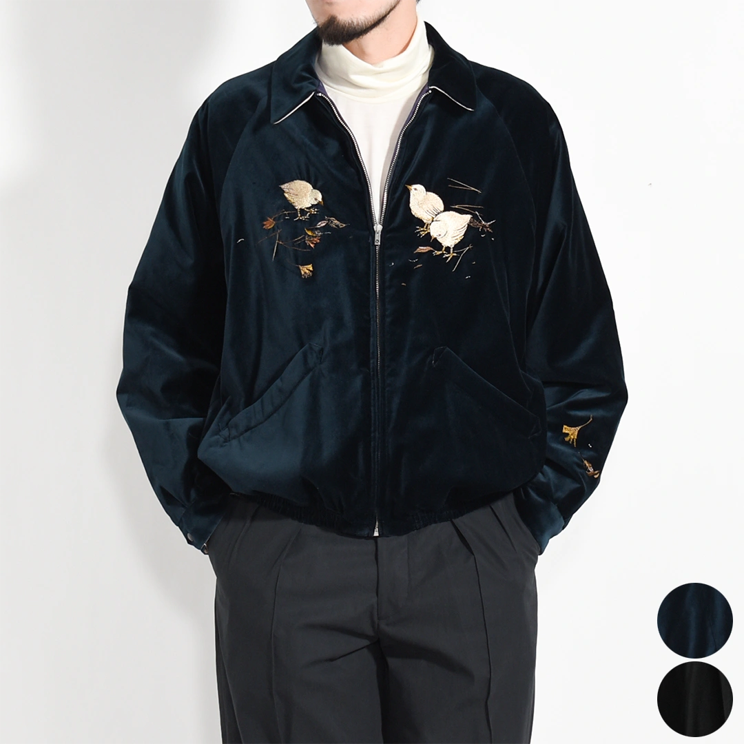 252OJ-JK12]OLD JOE(オールドジョー)Stunning Velvet Souvenir Jacket