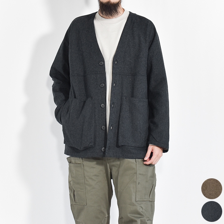 SF-232052) SASSAFRAS (ササフラス) Digs Crew Carde Jacket / Tweedy