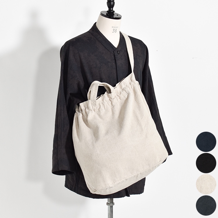 ZR-19]MITTAN(ミタン/ミッタン)亜麻苧麻残布バッグ/トートバッグ