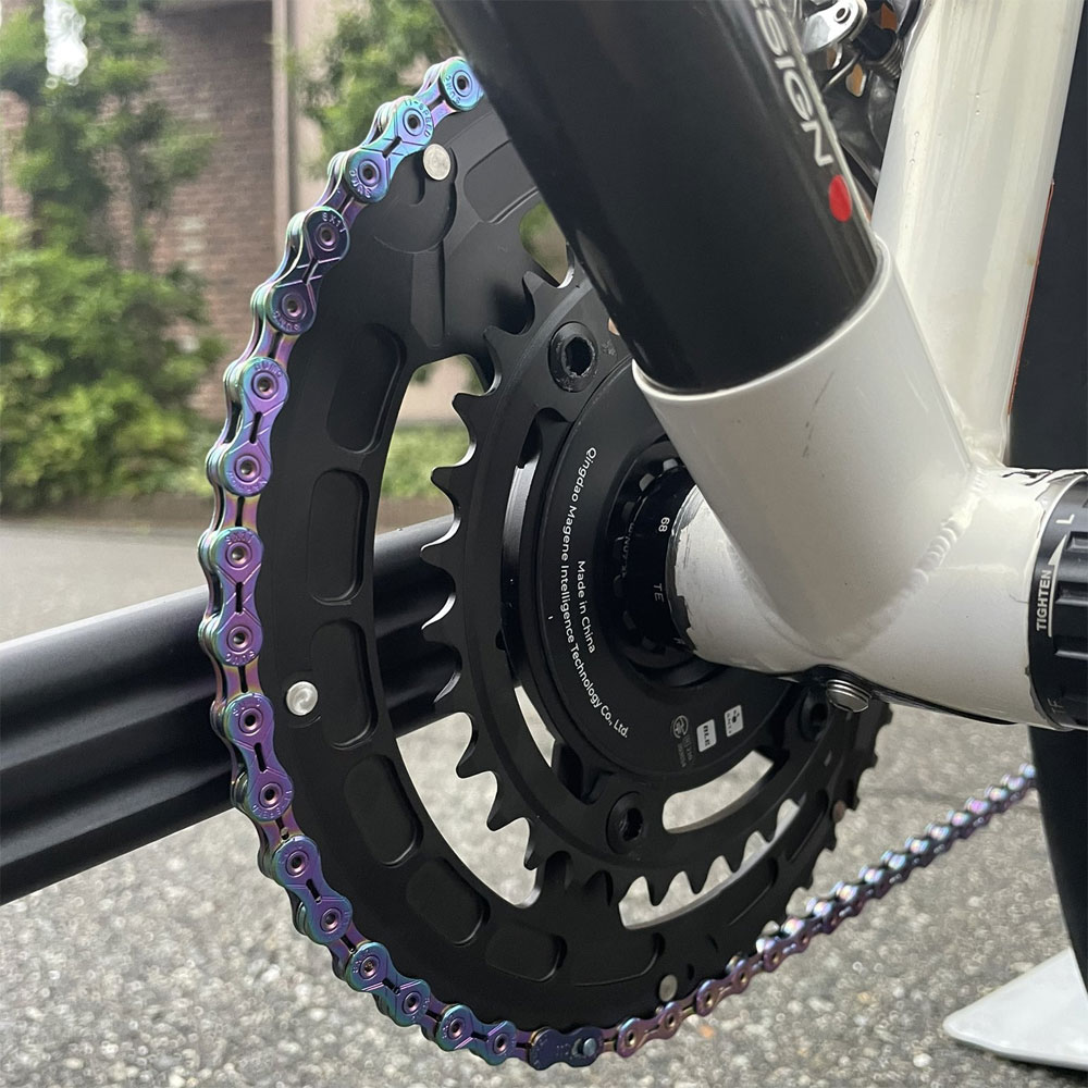 マージーン QED スプリットチェーンリングセット | ロードバイクパーツ