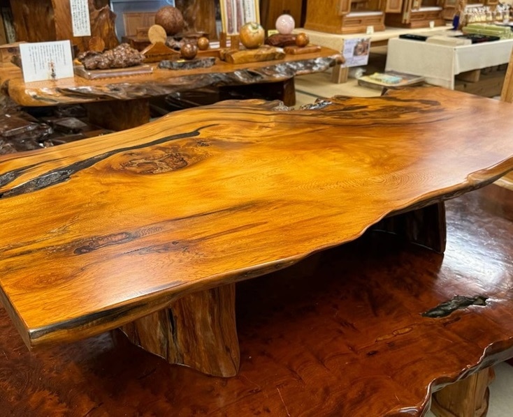 屋久杉良杢自然テーブル170 | 屋久杉テーブル | 屋久杉堂