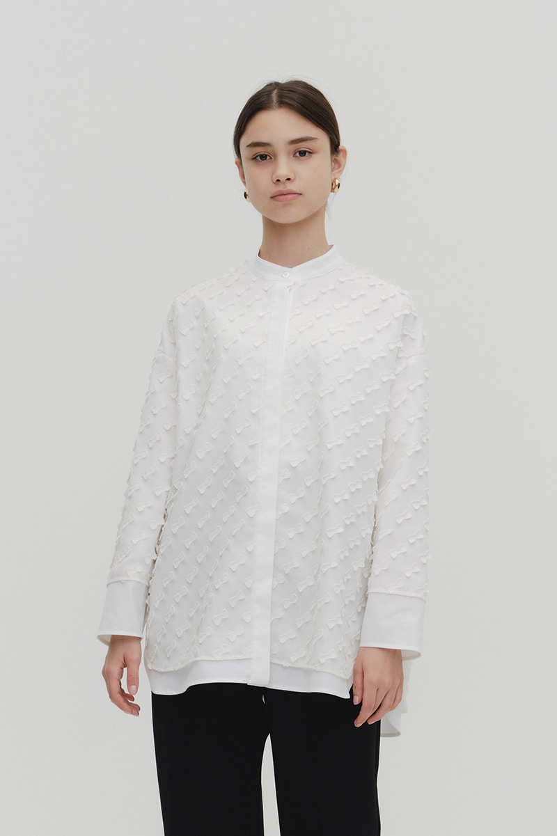 yori キティリボンレイヤード ブラウス