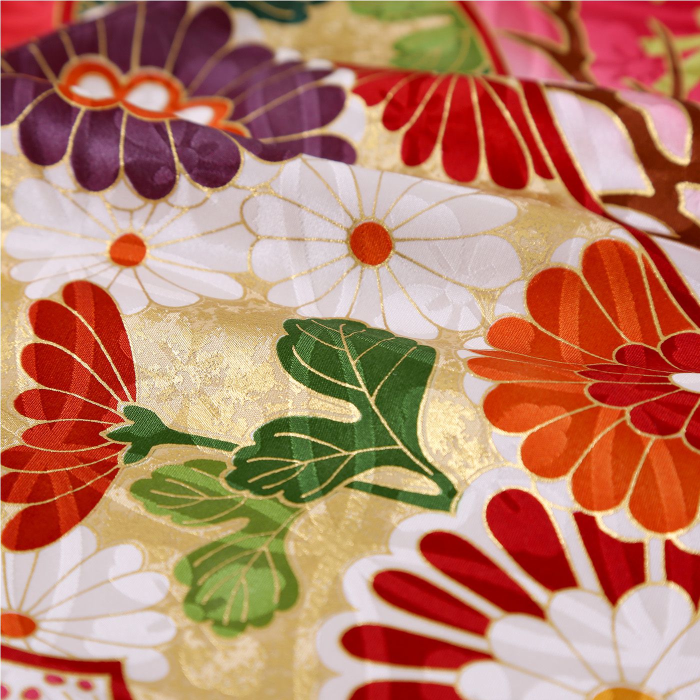 吉澤の友禅 赤 吉澤の本格型友禅 松竹梅（【振袖・袋帯・長襦袢の