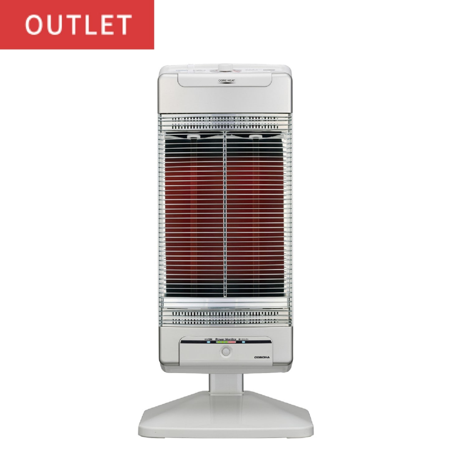 コロナ コアヒート 遠赤外線電気ストーブ DH-1215R-SS 新品 コロナ