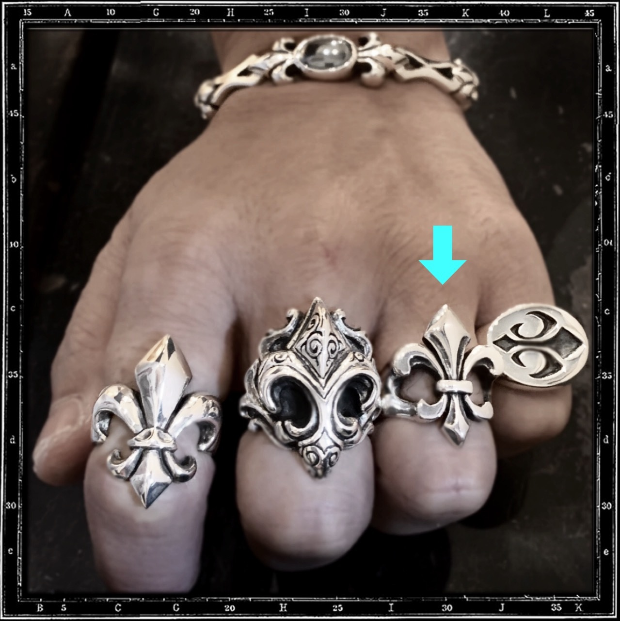 FLEUR DE LYS RING - FLAT TOP | クレイジーピッグ公式オンライン