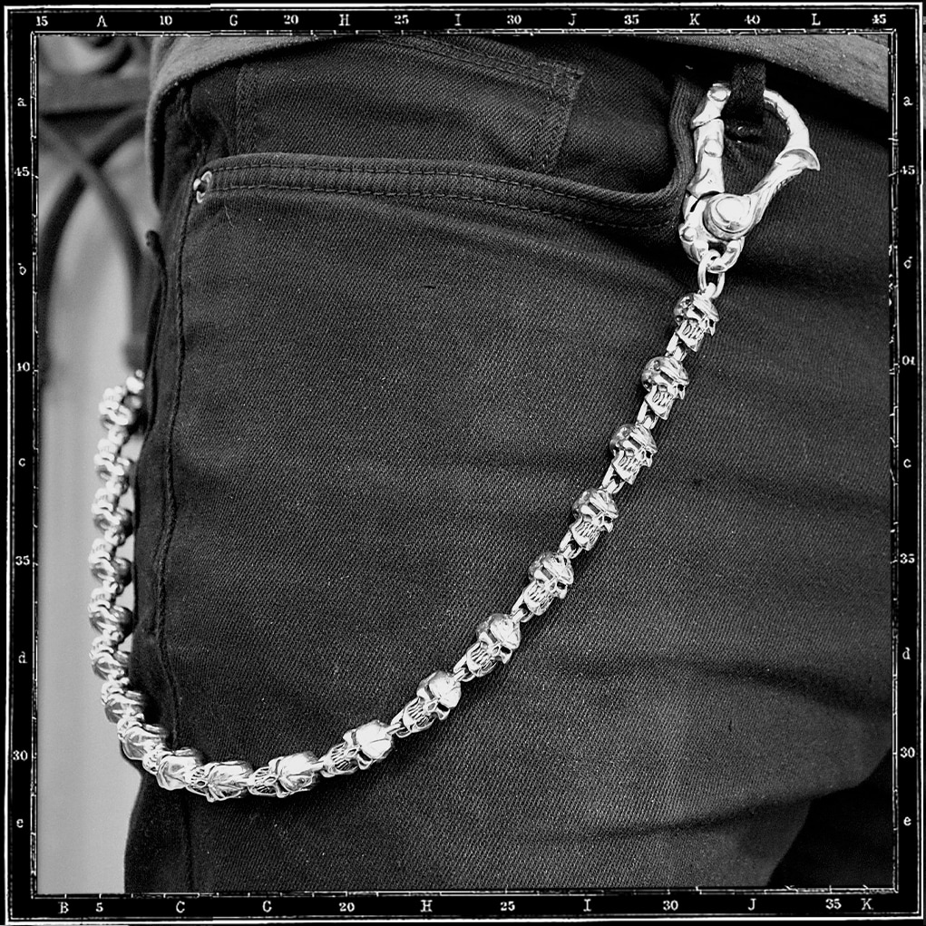 GRIN SKULL WALLET CHAIN | クレイジーピッグ公式オンラインストア