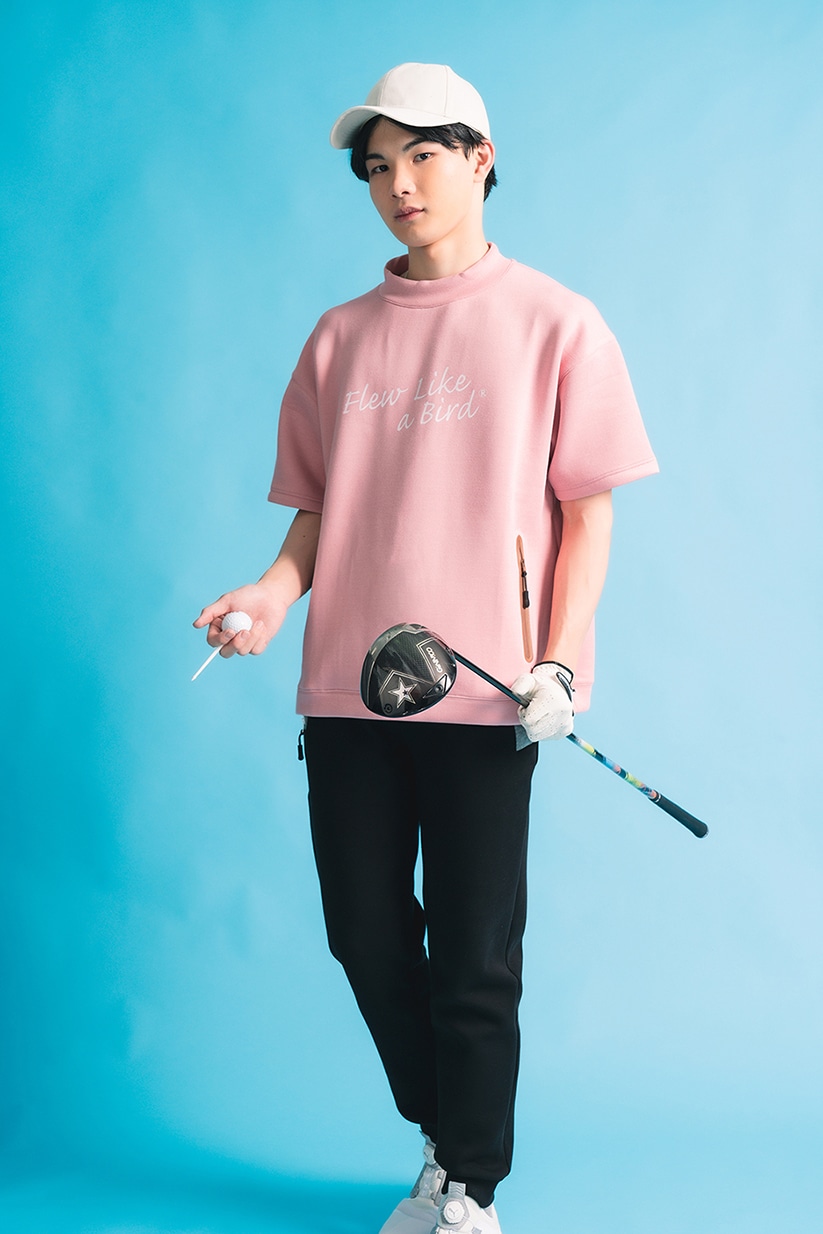 Mock Neck OverTee | MENS,トップス | Golf Nuts / Flag Frog