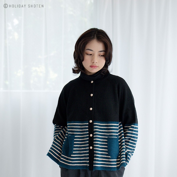 20％OFF】カーディガン フレアボーダー/カーディガン、ニット
