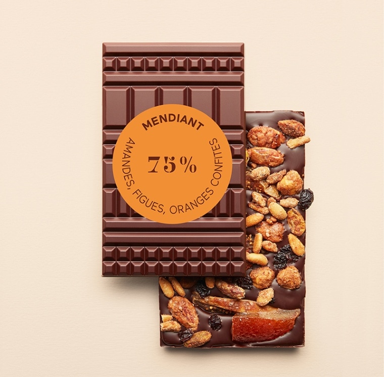 マンディアン オ・レ 45％ アーモンド／イチジク／オレンジコンフィ
