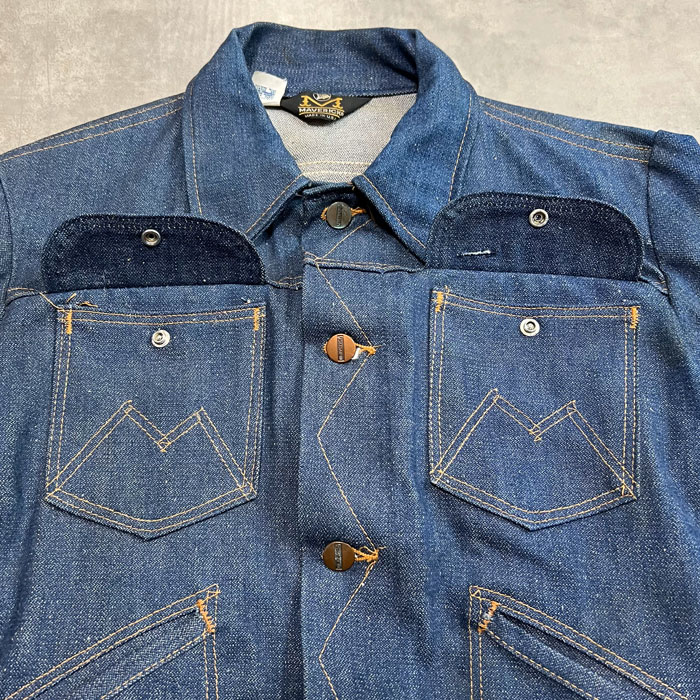 70'S MAVERICK 3JO3MJ Denim Jacket Dead Stock Made in USA SIZE/36