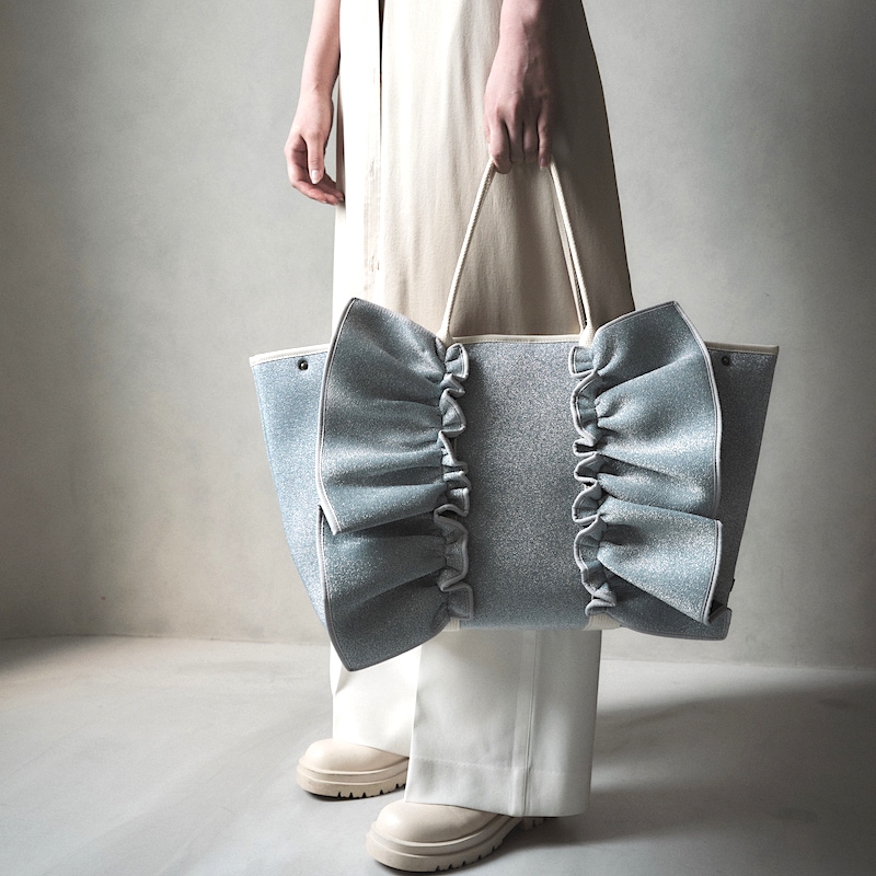 RAPTURE 【一部予約】L ネイプルズラッフルトートメタリック-Lサイズ