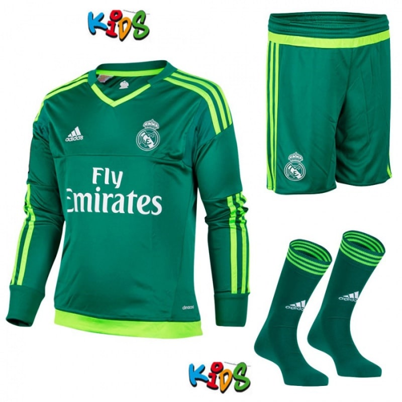 スペイン市場独占！15/16 レアルマドリード・ジュニアサイズ用GK長袖