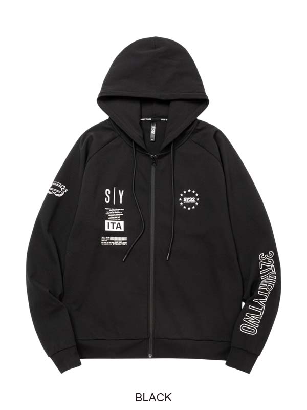 MULTI LOGO HIGH QUALITY ZIP HOODIE | ALL ITEMS | 【公式】SY32 by